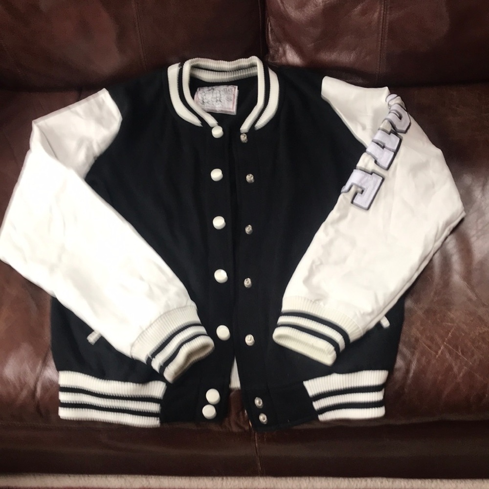 Vintage button up varsity jacket